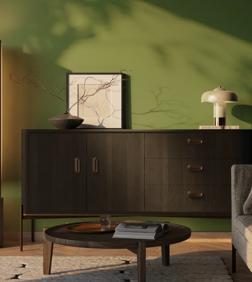 P07_MAGNAT_piaskowy-opal_salon_03_wieczor_03_RAL6017